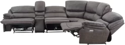 Steve Silver Co.® Plaza Smoked Grey 6-Piece Power Reclining Sectional 12 Steve Silver Co.® Plaza Smoked Grey 6-Piece Power Reclining Sectional -Furniture comprehensive store 1ef1a350 b892 495d 9c5f 20032e07bd81
