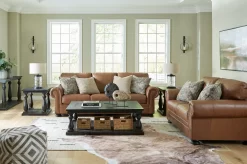 Signature Design By Ashley® Carianna Caramel Sofa -Furniture comprehensive store 1f656fa7 8183 4130 8f43 1bd160744267