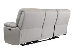 Man Wah Light Grey Leather Power Zero Gravity Reclining Sofa -Furniture comprehensive store 20cd72a6 f7ba 4c29 b4a8 7a84aff229ea