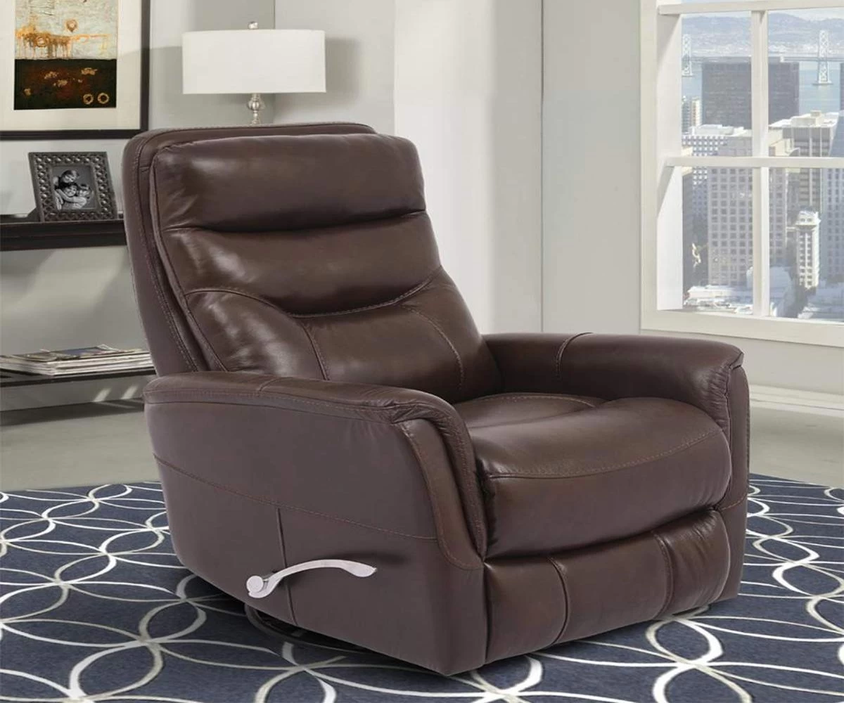 Parker House® Gemini Robust Manual Leather Swivel Glider Recliner 4 Parker House® Gemini Robust Manual Leather Swivel Glider Recliner - Image 4