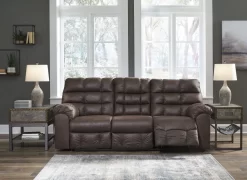 Signature Design By Ashley® Derwin Nut Reclining Sofa -Furniture comprehensive store 2105b7a8 9629 4576 aa36 a5c249e73140