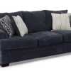 Peak Living By American Furniture Manufacturing Aden Blue Sofa