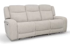 Man Wah Taupe Power Reclining Sofa