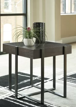 Signature Design By Ashley® Drewing Dark Brown Square End Table 8 Signature Design By Ashley® Drewing Dark Brown Square End Table -Furniture comprehensive store 23324cea 74d9 4dd2 8817 65e29f8d9df6