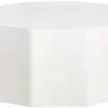 Crestview Collection Caspian White Cocktail Table