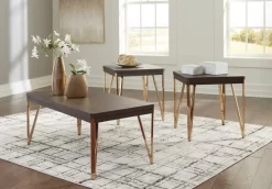 Signature Design By Ashley® Bandyn 3-Piece Brown/Champagne Table Set 16 Signature Design By Ashley® Bandyn 3-Piece Brown/Champagne Table Set -Furniture comprehensive store 24383f70 4db9 42f4 bcc5 5be9cf549bc3