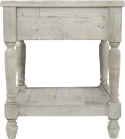 Signature Design By Ashley® Shawnalore Whitewash End Table -Furniture comprehensive store 250783d8 a82c 4eeb 98f8 014c015eba01