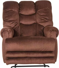 Catnapper® Malone Merlot Power Lay Flat Recliner With Extended Ottoman