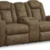 Signature Design By Ashley® Wolfridge Brindle Power Reclining Loveseat