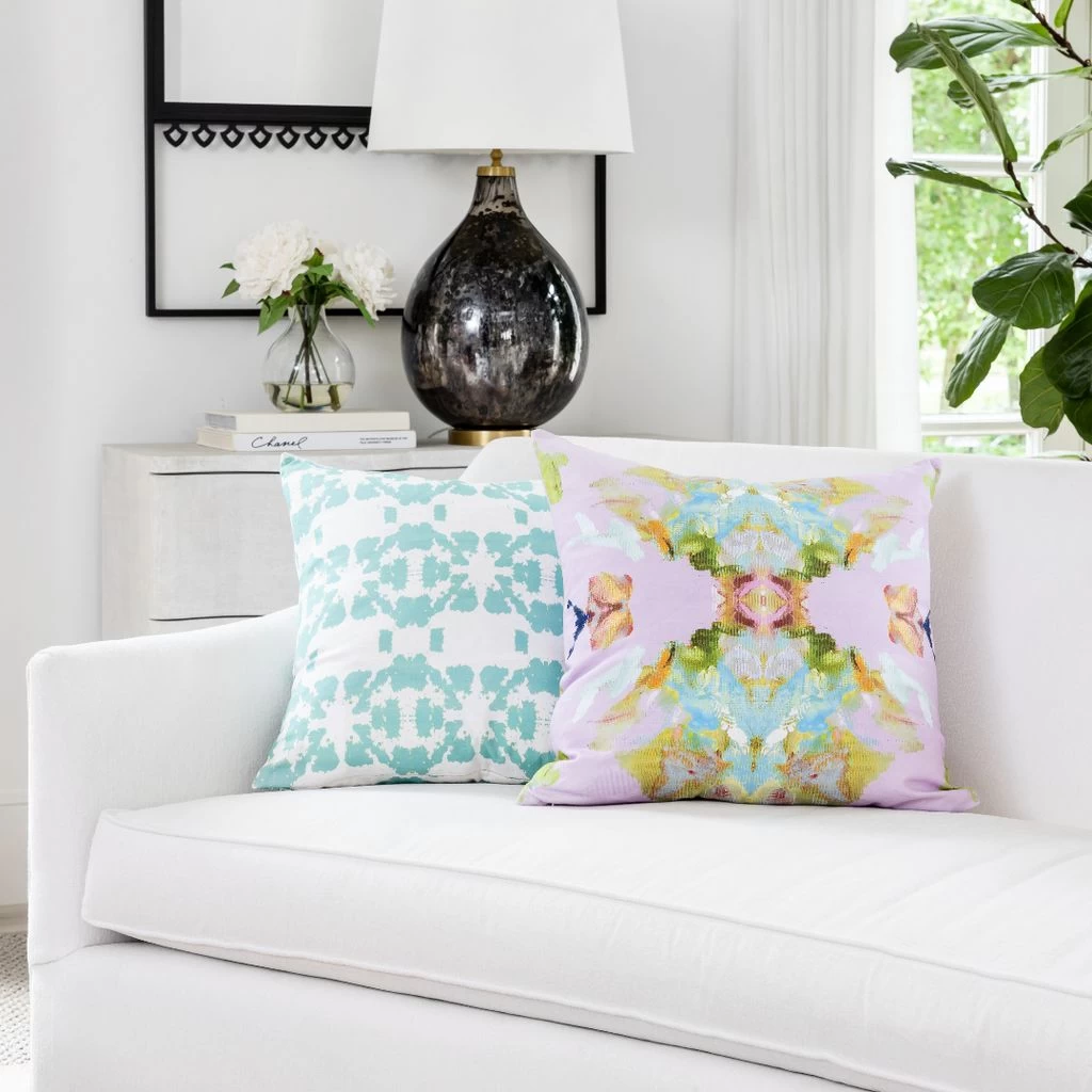 Laura Park Designs Stained Glass Lavender 22" X 22" Pillow 2 Laura Park Designs Stained Glass Lavender 22" X 22" Pillow - Image 2