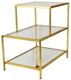 Zeugma Imports Gold End Table