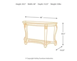 Signature Design By Ashley® Norcastle Dark Brown Sofa Table -Furniture comprehensive store 2960bb62 7ec9 4a20 8935 06d6b2c1a461