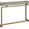 Coast2Coast Home™ Biscayne Weathered/Gold Console Table