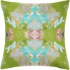 Laura Park Designs Stained Glass Green 22" X 22" Pillow