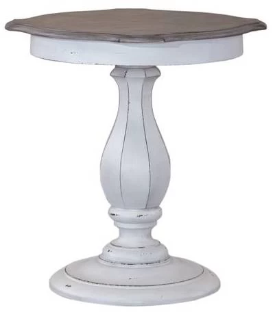 Liberty Magnolia Manor Antique White/Weathered Bark Accent Table 2 Liberty Magnolia Manor Antique White/Weathered Bark Accent Table - Image 2