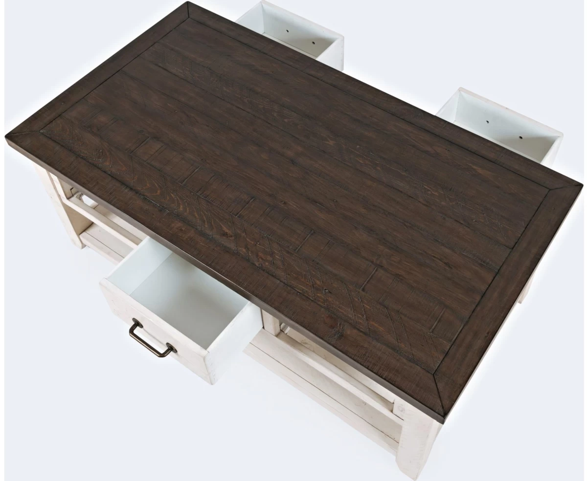 Jofran Inc.© Madison County Vintage White Cocktail Table 6 Jofran Inc.© Madison County Vintage White Cocktail Table - Image 6