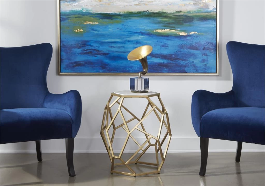 Coast2Coast Home™ Gold/White Accent Table 3 Coast2Coast Home™ Gold/White Accent Table - Image 3