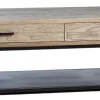 Dovetail Furniture Glennis Gun Metal Coffee Table