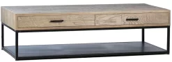 Dovetail Furniture Glennis Gun Metal Coffee Table