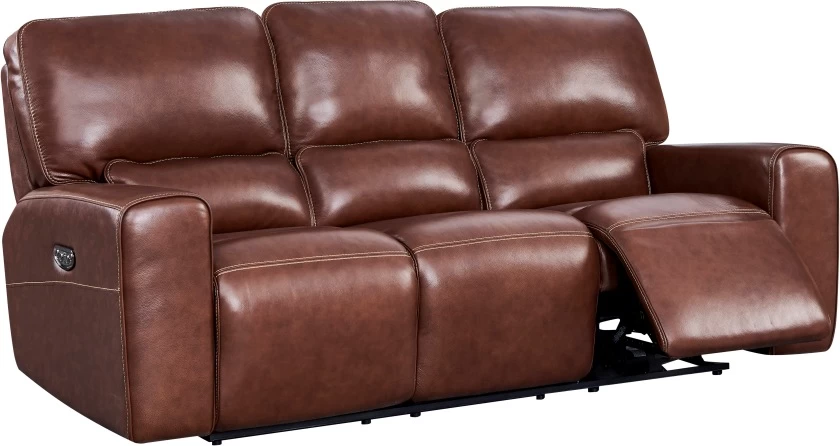 Leather Italia™ Georgetowne Broadway Brown Power Reclining Sofa 1 Leather Italia™ Georgetowne Broadway Brown Power Reclining Sofa