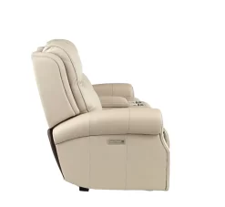 Hi-Rock Home Whitney Leather Power Reclining Console Loveseat -Furniture comprehensive store 30a478e2 0811 48f2 b10b 347e88fddd78