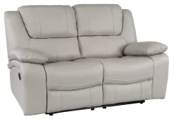Man Wah Stone Leather Reclining Loveseat