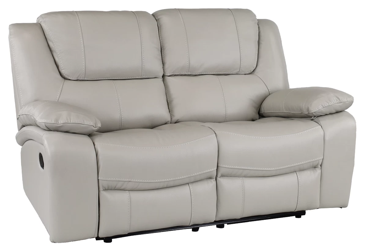 Man Wah Stone Leather Reclining Loveseat 1 Man Wah Stone Leather Reclining Loveseat