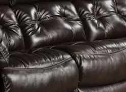 HomeStretch Brown Leather Double Reclining Console Sofa -Furniture comprehensive store 3257ec3a 518e 4669 aef6 01067870a561