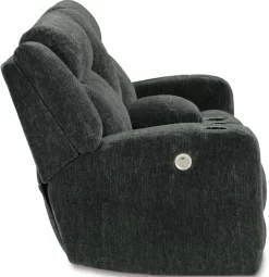 Signature Design By Ashley® Martinglenn Ebony Power Reclining Loveseat With Console -Furniture comprehensive store 327790ad 8862 45e5 8aa0 c4f6927e96d6