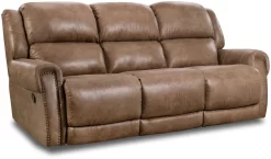 Homestretch Oak Double Reclining Sofa