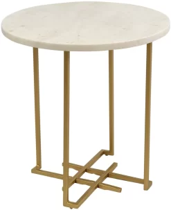 Crestview Collection Pembroke White End Table