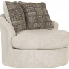 Signature Design By Ashley® Soletren Beige Swivel Accent Chair
