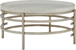 Signature Design By Ashley® Montiflyn White/Gold Coffee Table