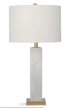 Bassett Mirror Hege White Marble Table Lamp