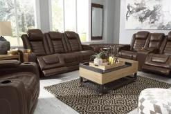 Signature Design By Ashley® Backtrack Chocolate Leather Power Reclining Sofa With Adjustable Headrest 23 Signature Design By Ashley® Backtrack Chocolate Leather Power Reclining Sofa With Adjustable Headrest -Furniture comprehensive store 367957da c368 48eb ac7f 549a155bd199