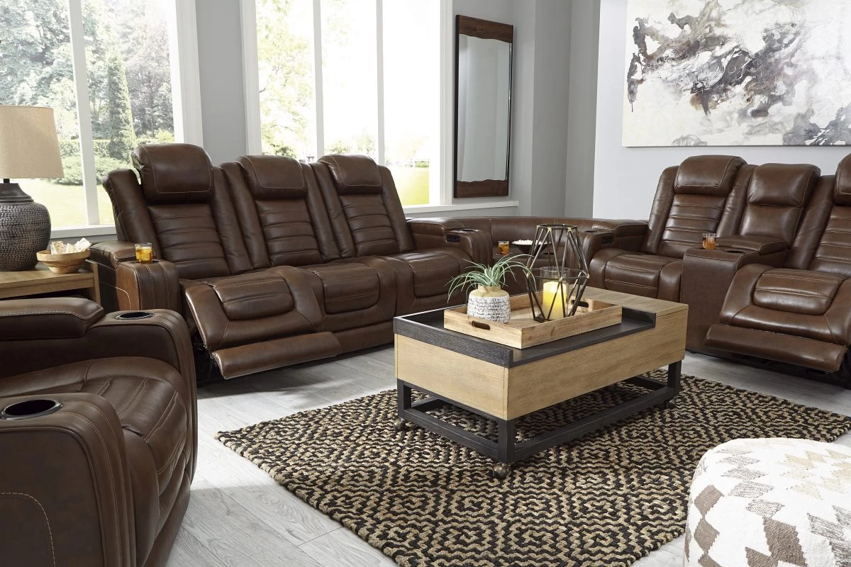 Signature Design By Ashley® Backtrack Chocolate Leather Power Reclining Sofa With Adjustable Headrest 12 Signature Design By Ashley® Backtrack Chocolate Leather Power Reclining Sofa With Adjustable Headrest - Image 12