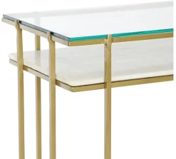 Blue Ocean Traders Shine Clear/Antique Display Coffee Table -Furniture comprehensive store 36915776 5135 44c0 8493 825383817c91