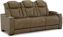 Signature Design By Ashley® Strikefirst Nutmeg Power Reclining Sofa