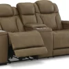 Signature Design By Ashley® Strikefirst Nutmeg Power Reclining Loveseat