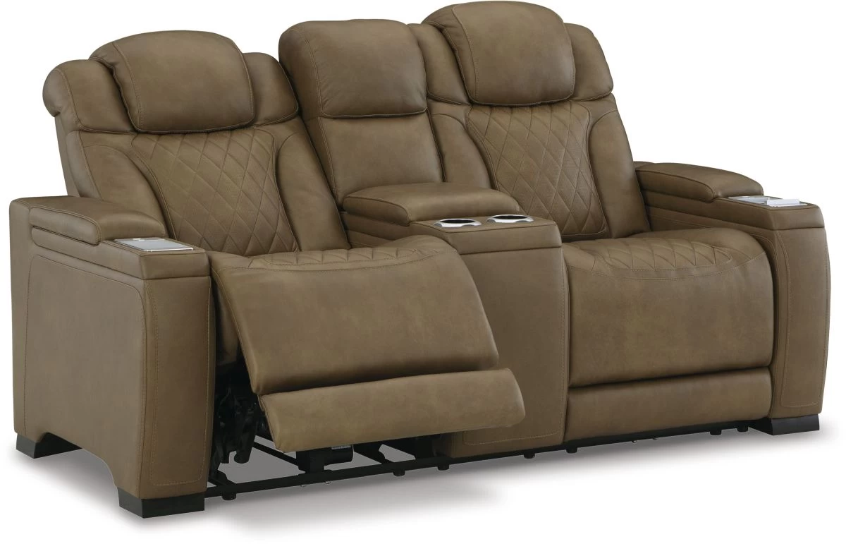Signature Design By Ashley® Strikefirst Nutmeg Power Reclining Loveseat 1 Signature Design By Ashley® Strikefirst Nutmeg Power Reclining Loveseat