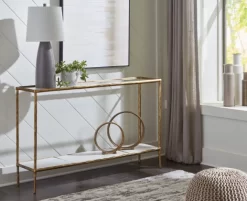 Signature Design By Ashley® Ryandale Antique Brass Console Sofa Table 8 Signature Design By Ashley® Ryandale Antique Brass Console Sofa Table -Furniture comprehensive store 38a13887 0222 4076 803b e3b6483ffb1e