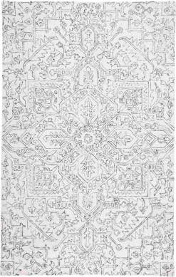 Feizy Belfort Ivory/Charcoal 8' X 10' Area Rug