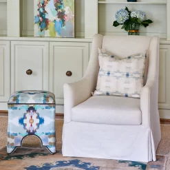 Laura Park Designs Coral Bay Pale Blue 22" X 22" Throw Pillow 5 Laura Park Designs Coral Bay Pale Blue 22" X 22" Throw Pillow -Furniture comprehensive store 3aee98e5 6c27 4e47 bd0f 8b66119c4405