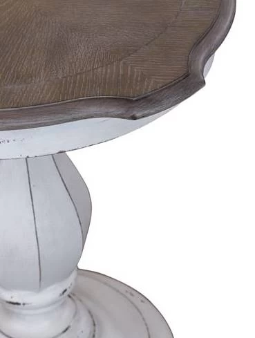 Liberty Magnolia Manor Antique White/Weathered Bark Accent Table 4 Liberty Magnolia Manor Antique White/Weathered Bark Accent Table - Image 4