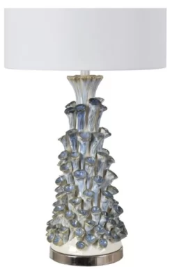 Crestview Collection Hanalei Blue/White 30.5" Table Lamp