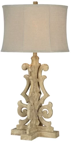 Forty West Penelope Beige Table Lamp
