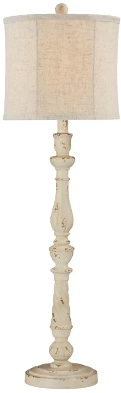 Forty West Clover Ivory/Cream Table Lamp