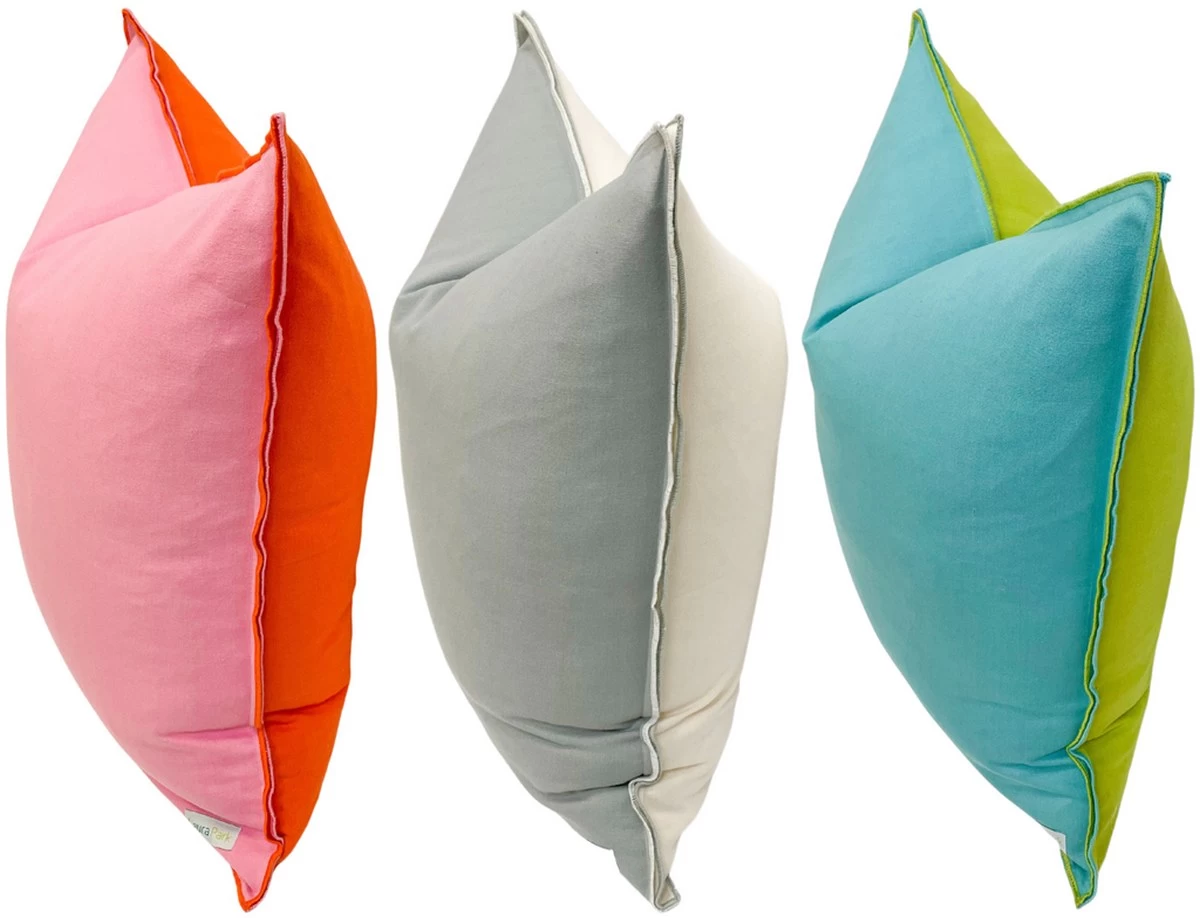 Laura Park Designs Blue/Green Two-Toned 22x22 Decorative Pillow 4 Laura Park Designs Blue/Green Two-Toned 22x22 Decorative Pillow - Image 4