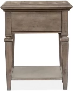 Magnussen Home® Lancaster Dovetail Grey Rectangular End Table -Furniture comprehensive store 3e48e696 bc16 42d0 a645 12946531a257