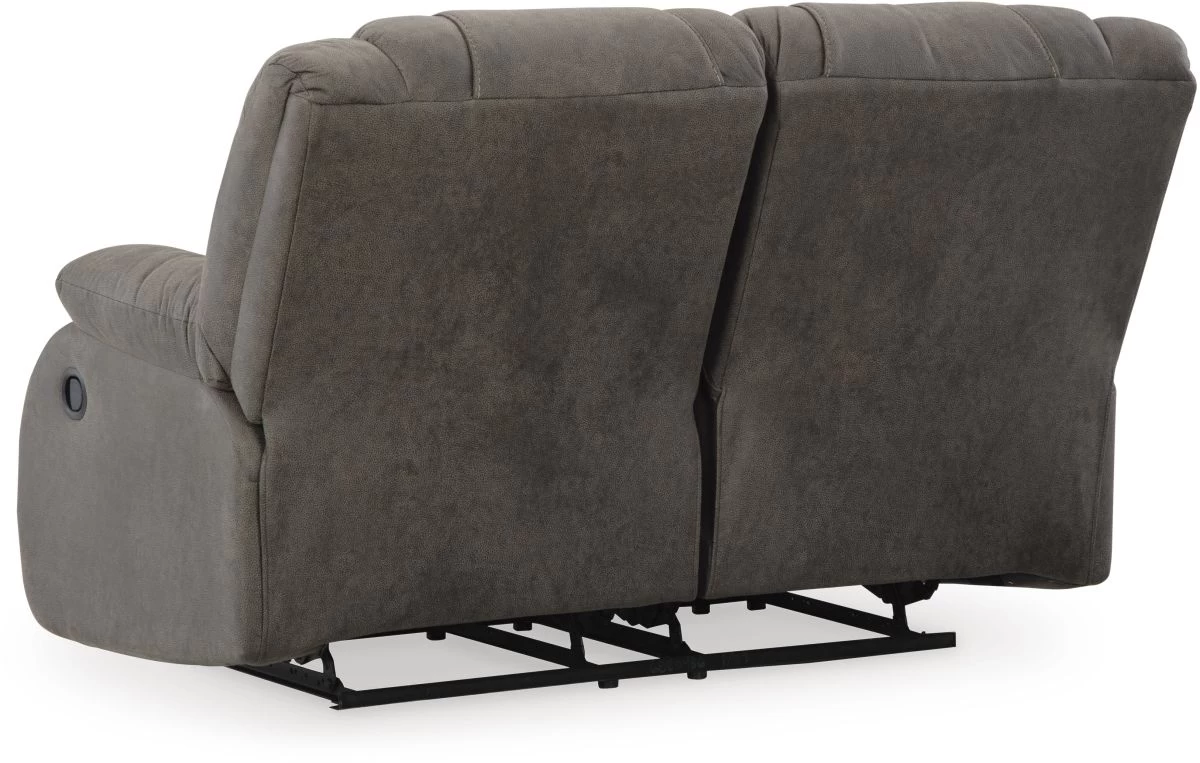 Signature Design By Ashley® First Base Gunmetal Reclining Loveseat 3 Signature Design By Ashley® First Base Gunmetal Reclining Loveseat - Image 3
